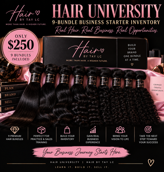 Hair University — 9-Bundle Business Starter Inventory