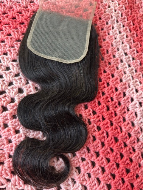 20 Inch Body Wave 4x4 Closure