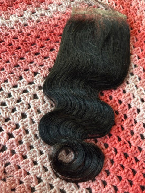 20 Inch Body Wave 4x4 Closure