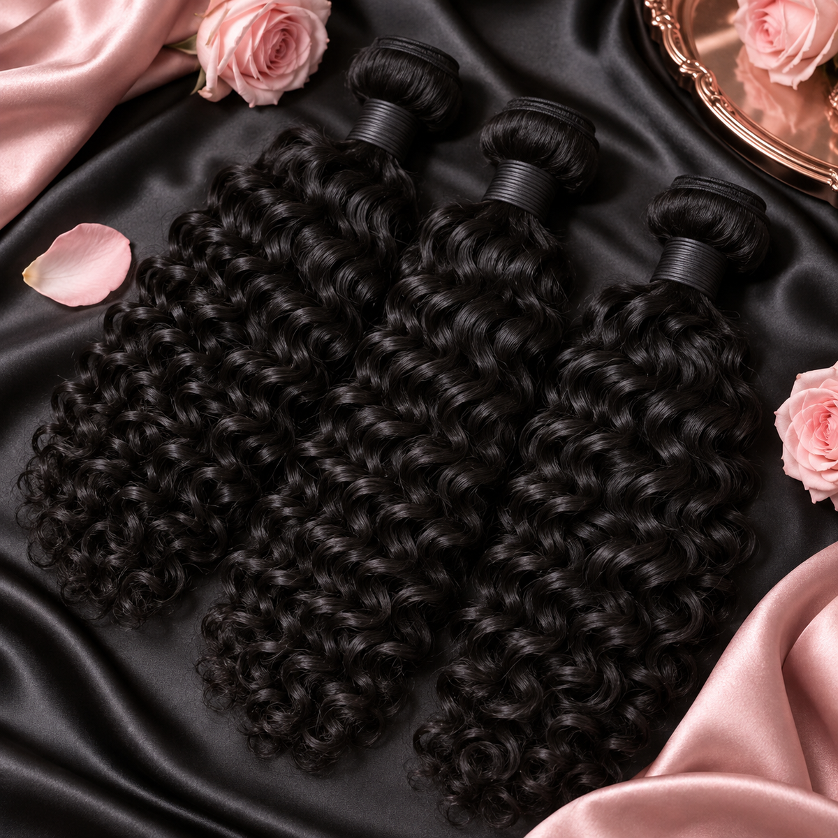 Burmese curly hair texture