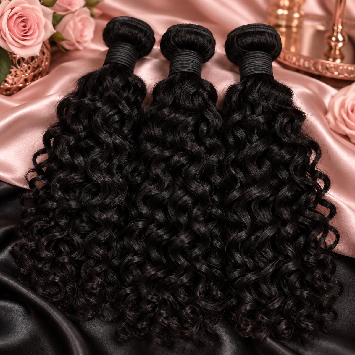 Luxury Burmese curly bundles